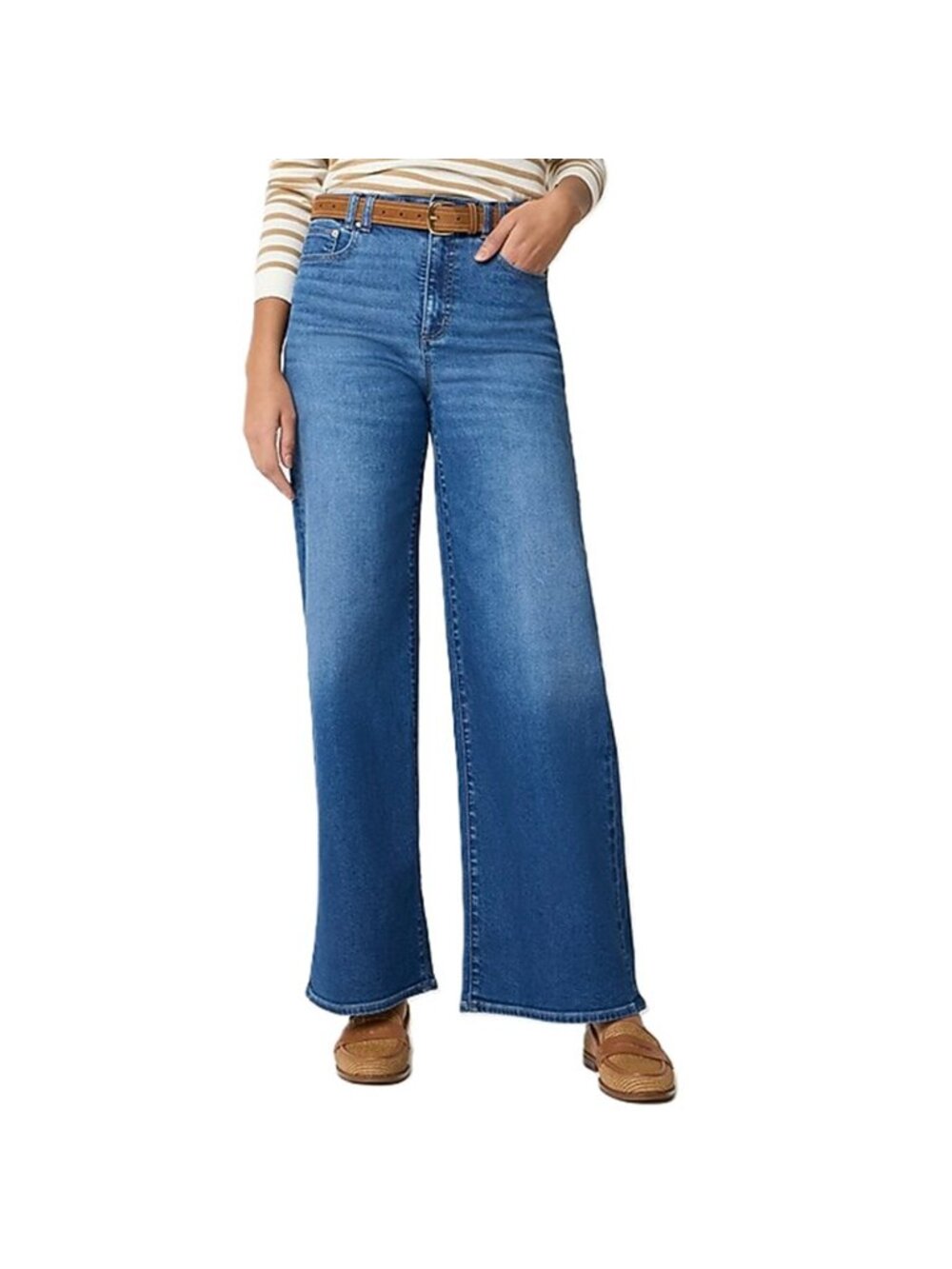 J. Crew Modern Wide-Leg Jean in Signature Stretch Size 30T X 33 NWT 582